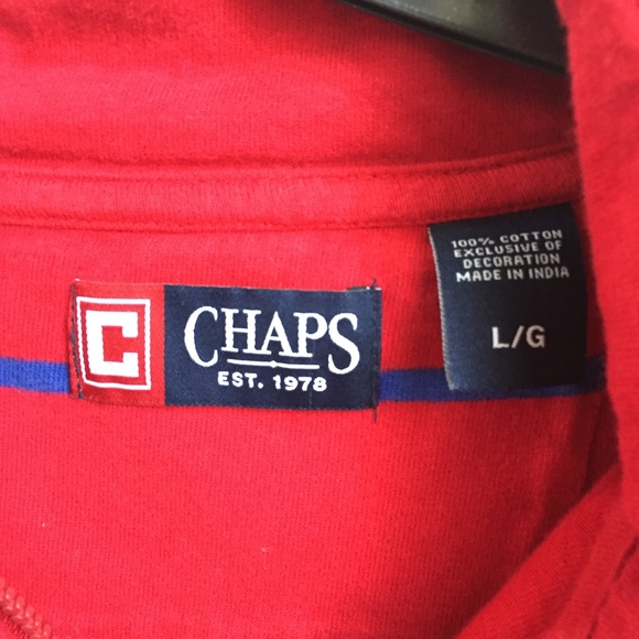 Vintage Chaps Pullover with Three Quarter Zip - Picture 4 of 4